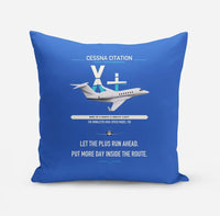 Thumbnail for Cessna Citation X+ design on blue pillow