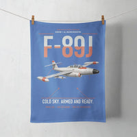 Thumbnail for F-89J Scorpion design on blue towel
