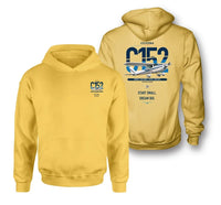 Thumbnail for Cessna 152 design on yellow double-side hoodie, double-side print