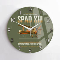 Thumbnail for SPAD XIII design on green army no frame wall clock