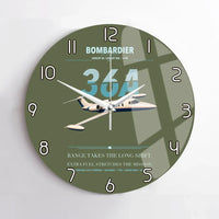Thumbnail for Bombardier Learjet 36A design on green army no frame wall clock
