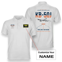 Thumbnail for KB-50J Superfortress design on white+name double-side polo t-shirt, double-side print