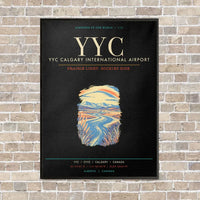 Thumbnail for YYC Calgary International Airport - Canvas Framed - Black