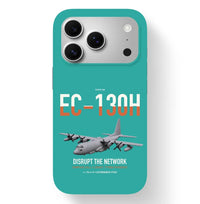 Thumbnail for EC-130H Compass Call design on turquoise magsafe iphone case, for iPhone 17 Pro
