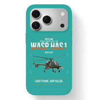 Thumbnail for Westland Wasp HAS1 design on turquoise magsafe iphone case, for iPhone 17 Pro
