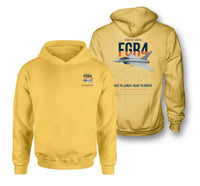 Thumbnail for Eurofighter Typhoon FGR4 design on yellow double-side hoodie, double-side print