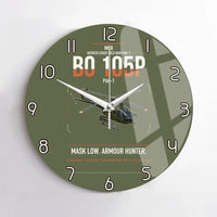 Thumbnail for MBB BO 105P PAH-1 design on green army no frame wall clock