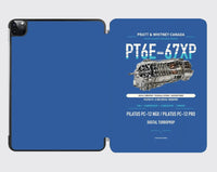 Thumbnail for PT6E-67XP design on blue ipad tablet case