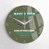Thumbnail for DJI Mavic 2 Zoom design on green army no frame wall clock