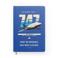 Thumbnail for Boeing 747-400 Dreamlifter design on blue notebook