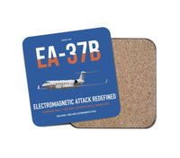 Thumbnail for EA-37B Compass Call design on blue 1 piece coaster