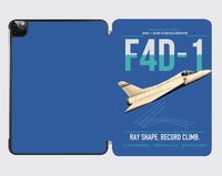 Thumbnail for F4D-1 Skyray design on blue ipad tablet case