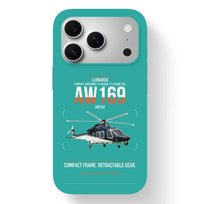 Thumbnail for Leonardo AW169 design on turquoise magsafe iphone case, for iPhone 17 Pro