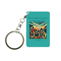 Thumbnail for VINTAGE G4135 - The Contrail Evening - Designed Key Chain design on turquoise