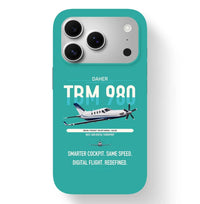 Thumbnail for Daher TBM 980 design on turquoise magsafe iphone case, for iPhone 17 Pro