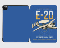 Thumbnail for E-2D Advanced Hawkeye design on blue ipad tablet case