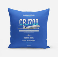 Thumbnail for Bombardier CRJ700 design on blue pillow
