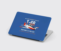 Thumbnail for T-6B Texan II Naval Aviator Training design on blue MacBook case