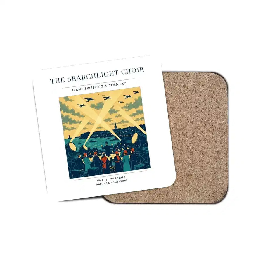 The Searchlight Choir - Designed Coasters design on white 1-piece