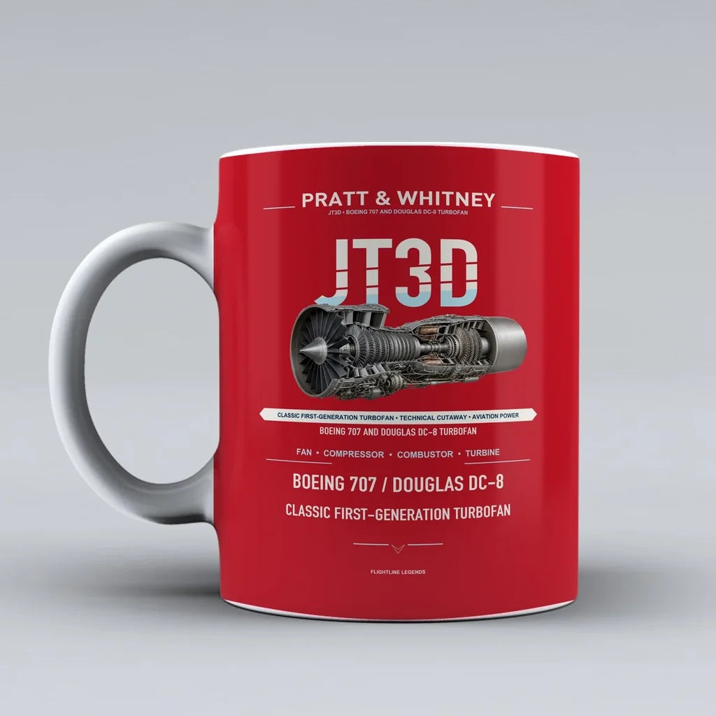 Mug design on red jt3d