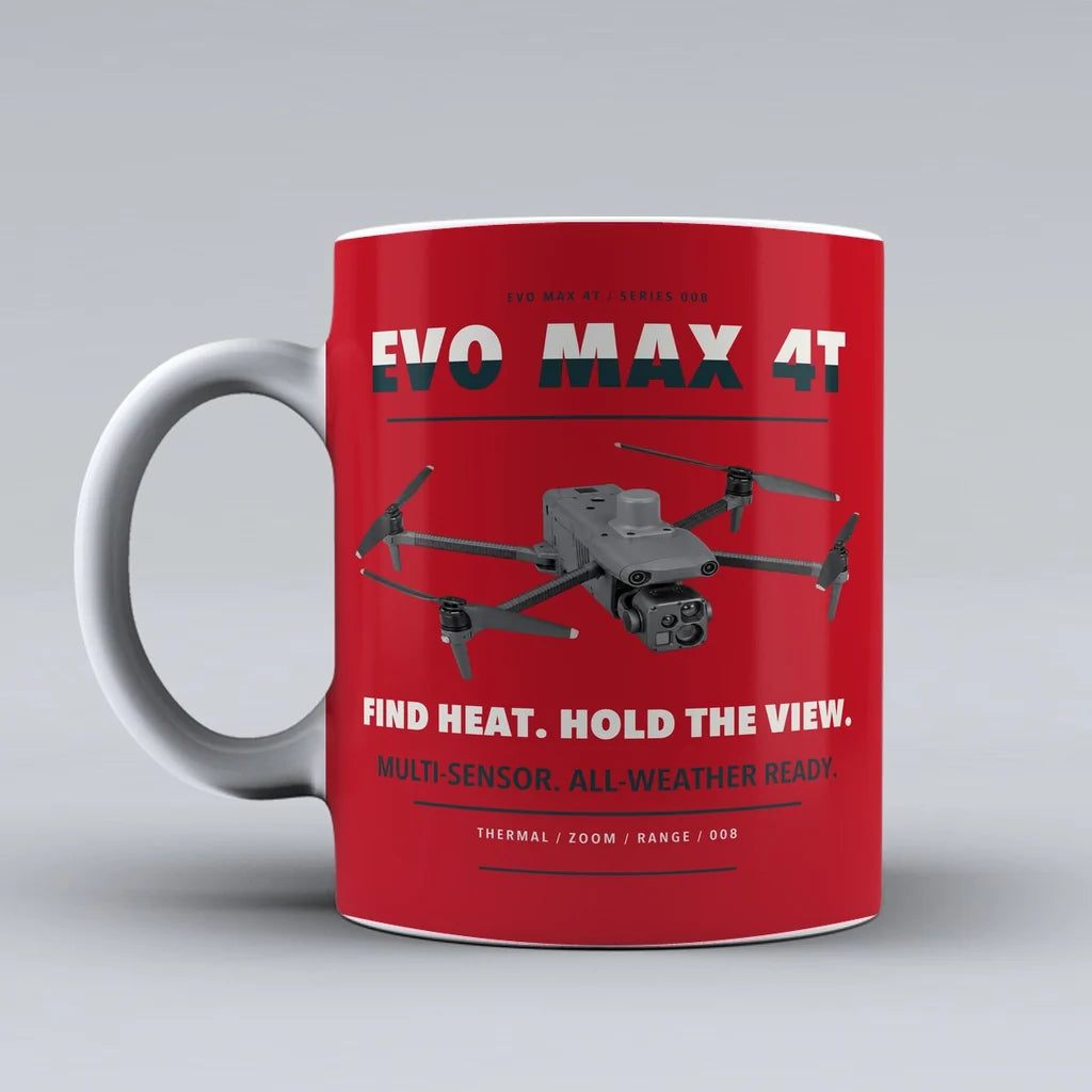 EVO Max 4T Mug design on red autel