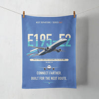 Thumbnail for Embraer E195-E2 design on blue towel