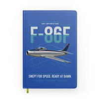 Thumbnail for F-86F Sabre design on blue notebook