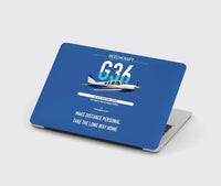 Thumbnail for Beechcraft Bonanza G36 design on blue MacBook case