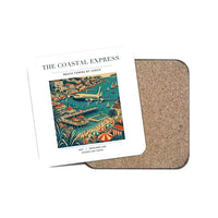 Thumbnail for The Coastal Express - Designed Coasters design on white 1-piece