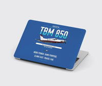 Thumbnail for Socata TBM 850 design on blue MacBook case