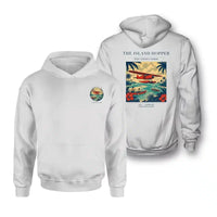 Thumbnail for VINTAGE G4024 - The Island Hopper - Double-Side Hoodie design on white double side