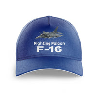 Thumbnail for The Fighter Jet 16 printed hat - blue