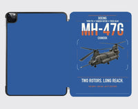 Thumbnail for Boeing MH-47G Chinook design on blue ipad tablet case