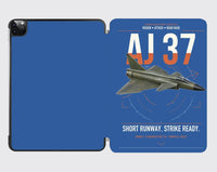 Thumbnail for Saab AJ 37 Viggen design on blue ipad tablet case