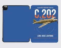 Thumbnail for Macchi C.202 Folgore design on blue ipad tablet case