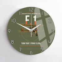 Thumbnail for Sopwith Camel F.1 design on green army no frame wall clock