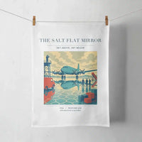Thumbnail for VINTAGE G4333 - The Salt Flat Mirror - Designed Towels design on white