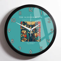 Thumbnail for VINTAGE G4216 - The Sleeper Berth - Designed Wall Clocks design on turquoise framed