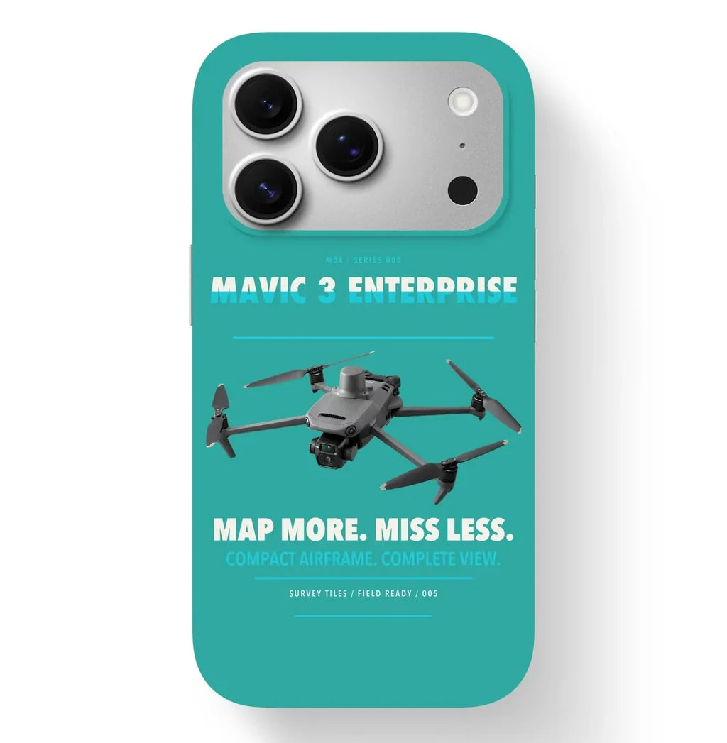 DJI Mavic 3 Enterprise Case design on turquoise iphone case