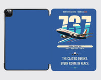 Thumbnail for Boeing 737-300 Classic design on blue ipad tablet case