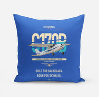 Thumbnail for Cessna 170B design on blue pillow