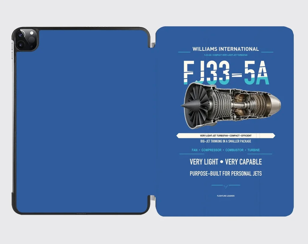 FJ33-5A design on blue ipad tablet case