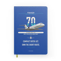 Thumbnail for Fokker 70 design on blue notebook