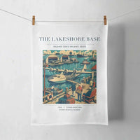 Thumbnail for VINTAGE G4071 - The Lakeshore Base - Designed Towels design on white