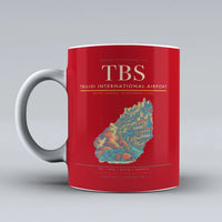 Thumbnail for International Airport TBS Mug design on red tbilisi