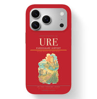 Thumbnail for Kuressaare Airport (URE) design on red iPhone 17 Pro MagSafe case