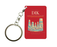 Thumbnail for Dickinson Theodore Roosevelt Regional Airport (DIK) design on red key chain