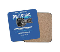 Thumbnail for PW1900G design on blue 1 piece coaster