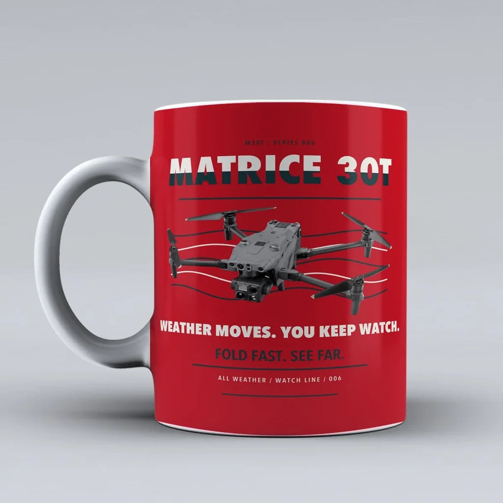 Matrice 30T Mug design on red dji