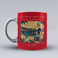 Thumbnail for VINTAGE G4336 - The Starlit Caravanserai - Ceramic Mug design on red